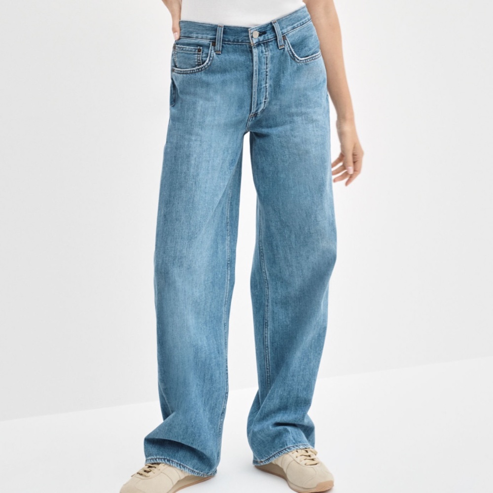 Aritzia Denim Forum Bo Mid Rise Slouchy BF Jeans Size 27